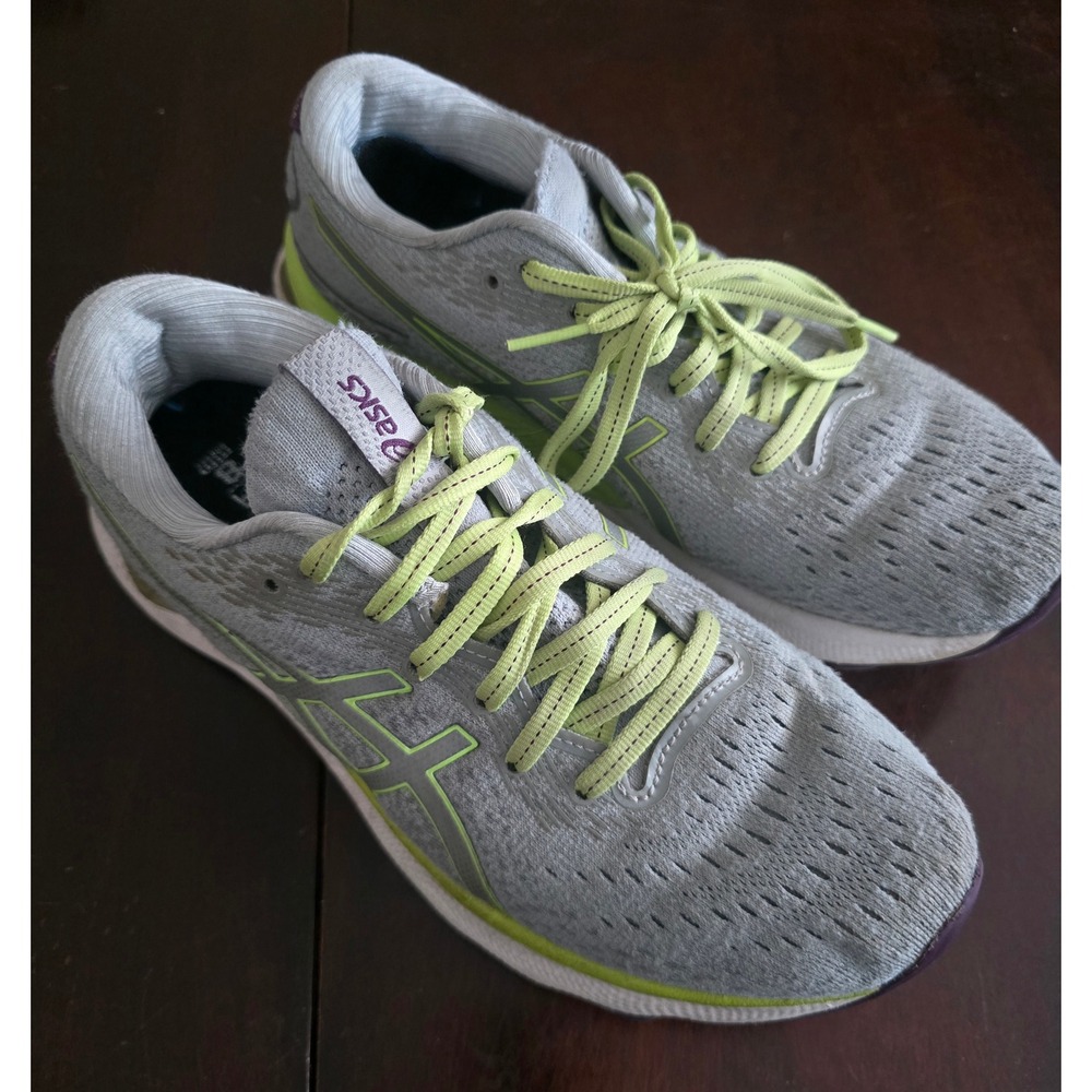 ASICS Gel Nimbus 24 Running Shoes Women's Gray Neon Size 6.5 - Picture 3 of 8
